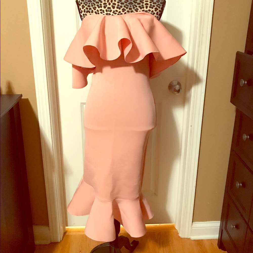 Blush Ruffle Dress