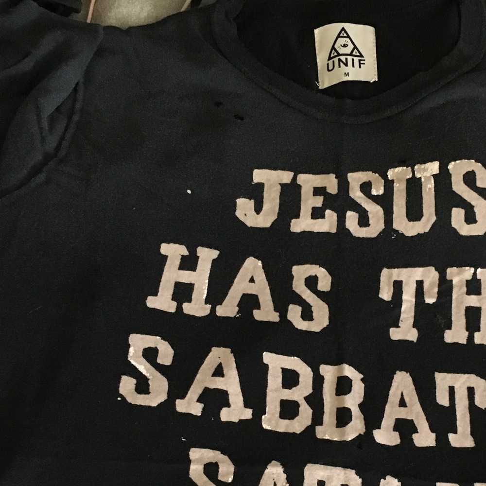'Jesus has the sabbath day' UNIF graphic tee