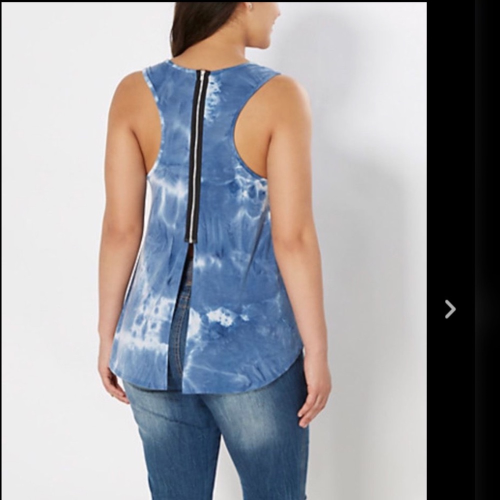 Tye Dye Blue Tank Top