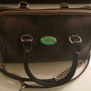 Signature Coach Chocolate Brown Leather Purse