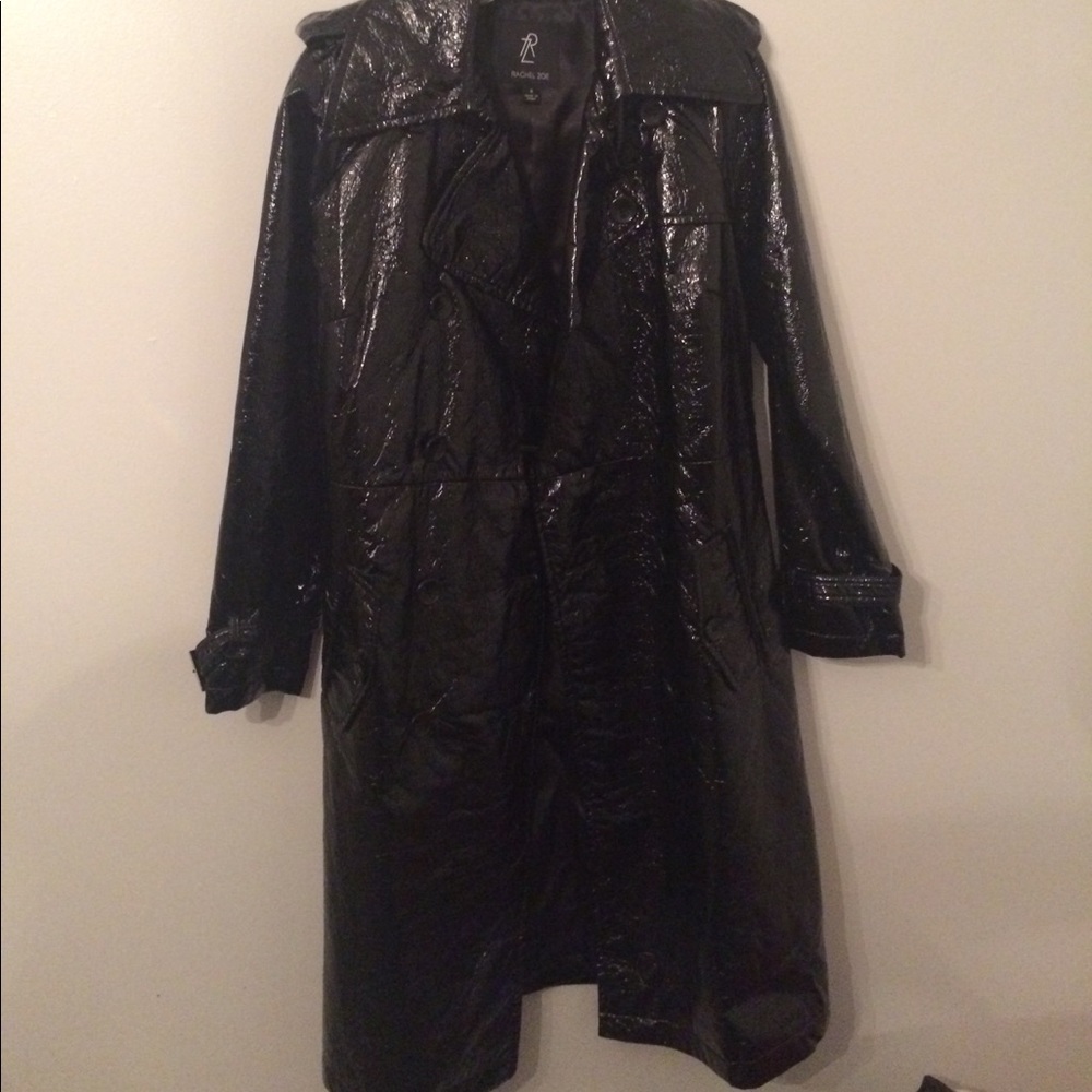 NWOT Rachel Zoe shiny trench size small