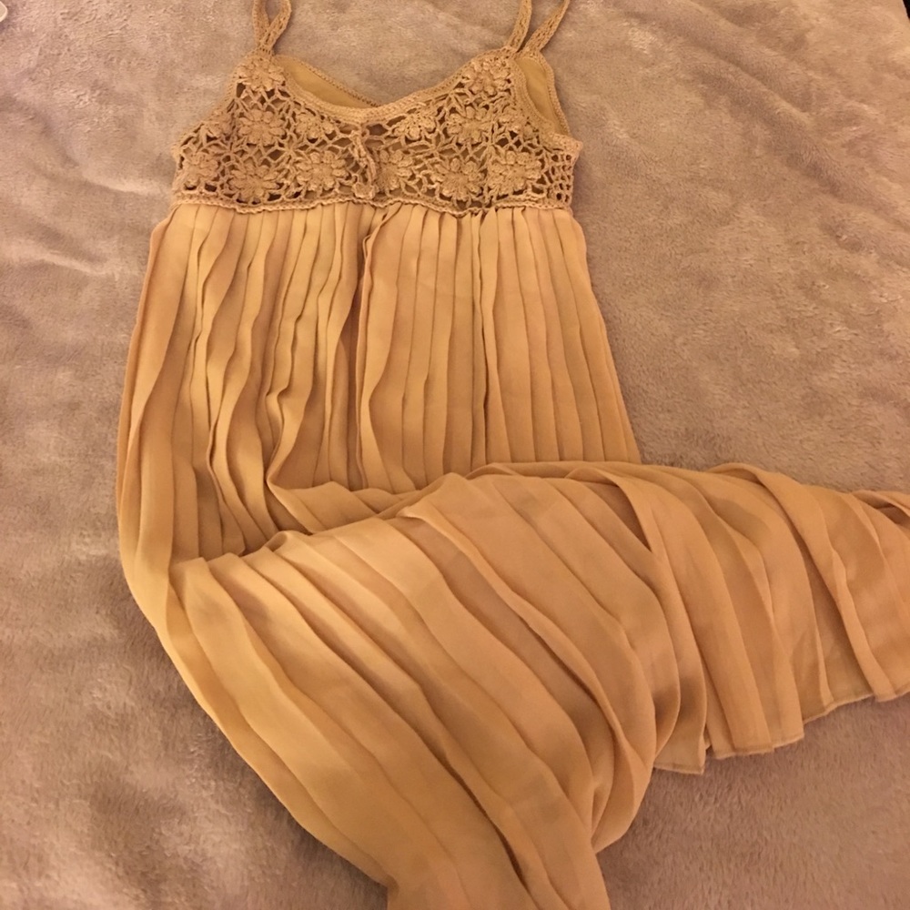 Tan colored dress