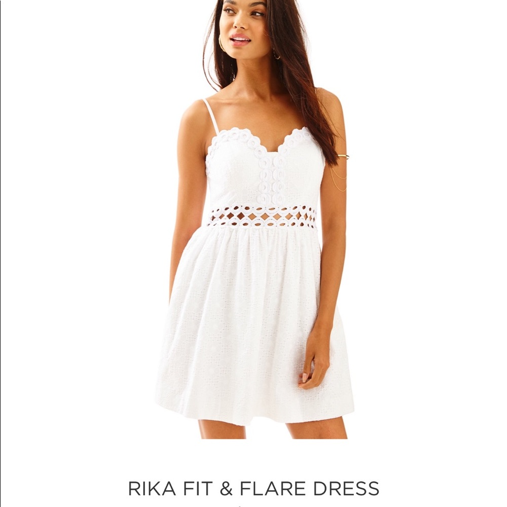 NWT Lilly Pulitzer Sz 4 Women's White Rika Dress