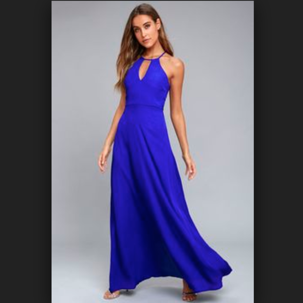 ❌SOLD❌ Chiffon Keyhole Maxi Dress