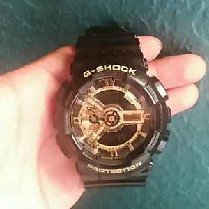 Black and Gold G shock