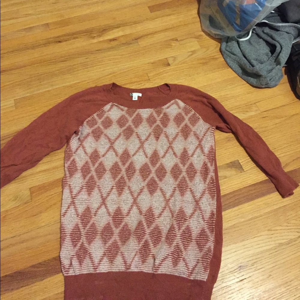 Burnt orange sweater