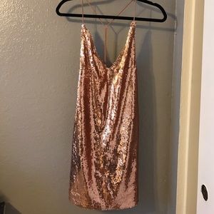 Short mini sequence dress