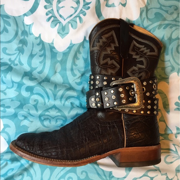 Nocona Accessories - NOCONA | black and silver sparkly bling belt