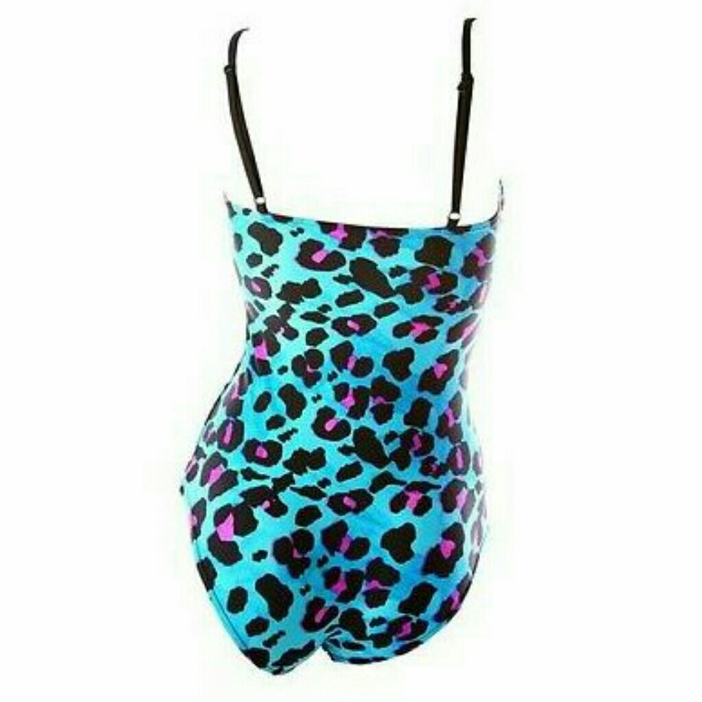 iron fist one piece swimsuit bathing suit swimwear beach summer leopard cheetah - Picture 2 of 4