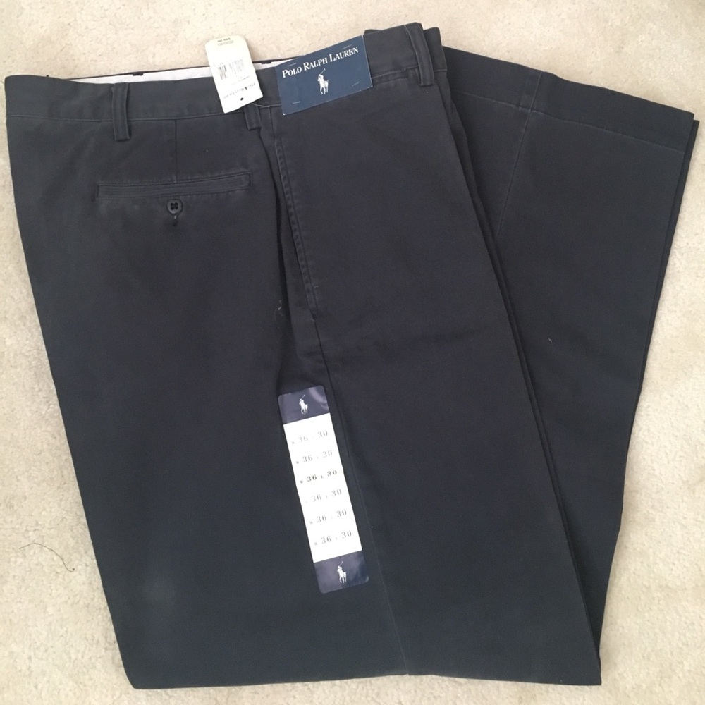 Ralph Lauren Blue Flat Front Pants