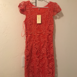 Coral Lace Dress (sm)
