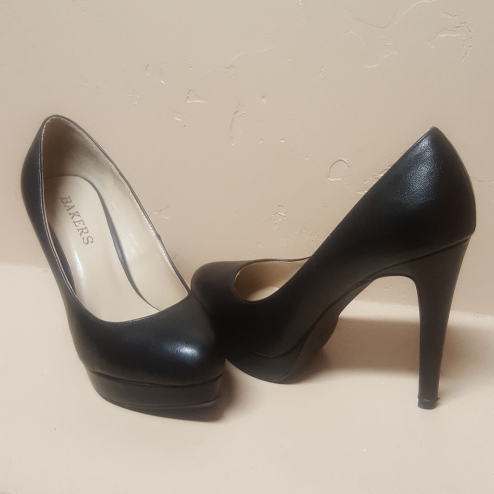 Bakers Black Platform Pumps