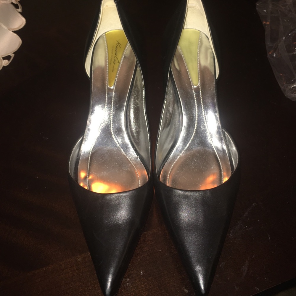 ⚡️Black Leather Heels SZ 10 ⚡️