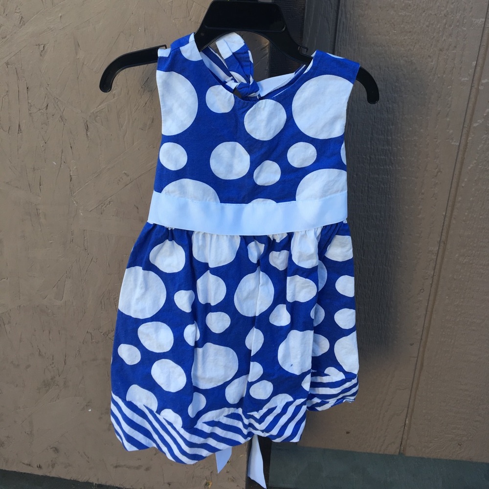 Dress blue and white