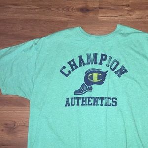Champion Short Sleeve Tee Green XL Men's