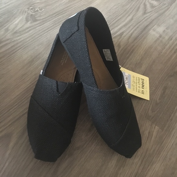 TOMS Shoes - NEW Toms Classics Black Burlap