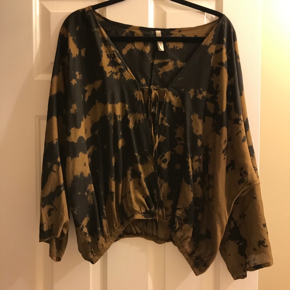 Tie Dye Wrap Top