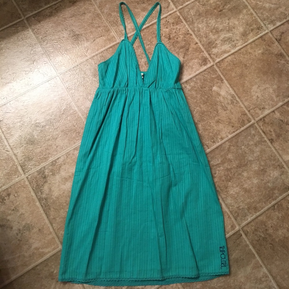 Gorgeous teal Rip Curl "Mary Jane" dress
