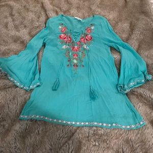 Summer lace up tunic