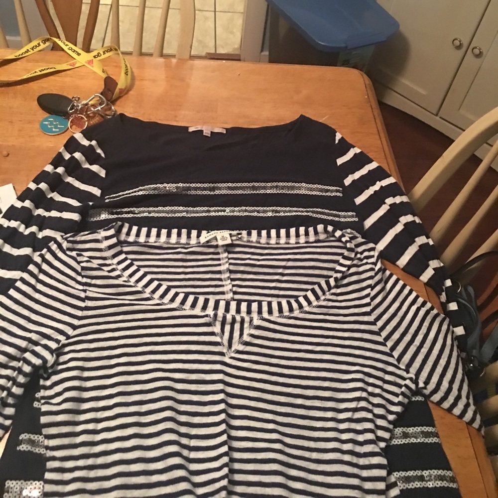 Long sleeve shirts. Banana Republic and Gap