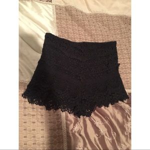 Black Lacey Shorts
