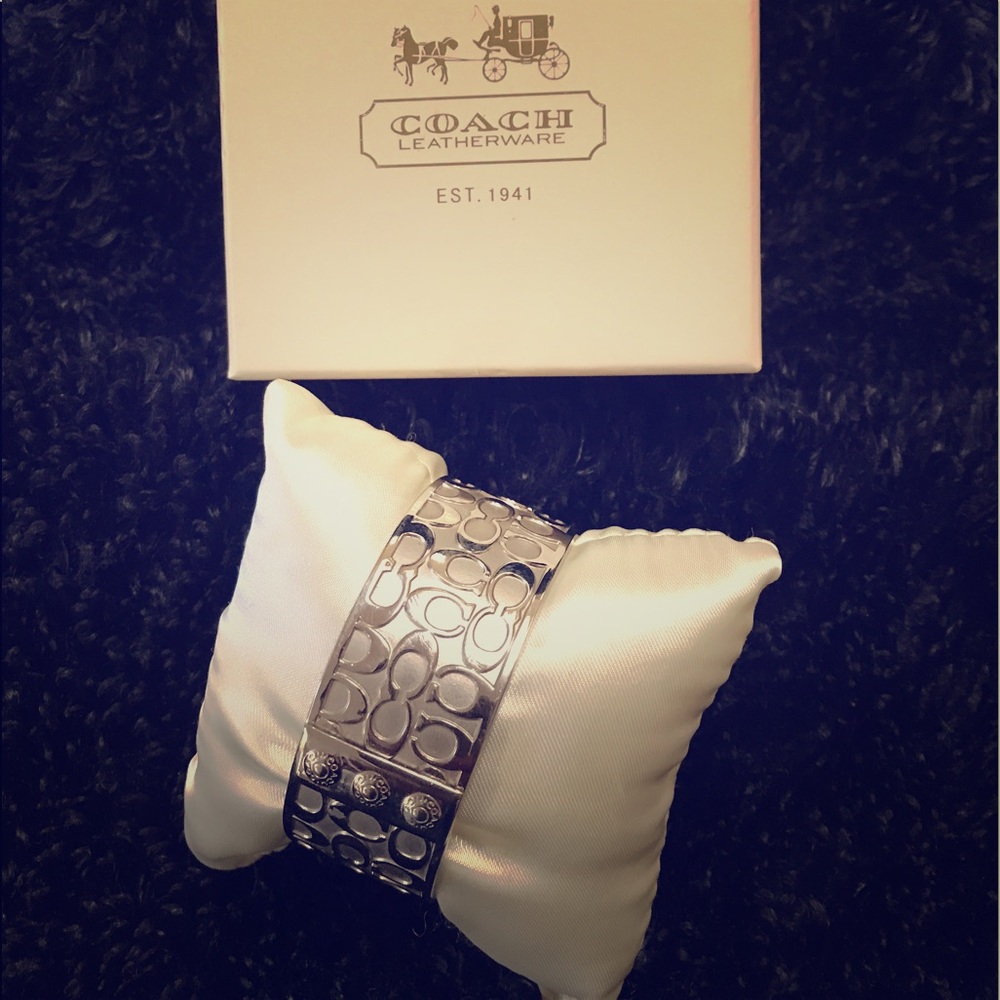 Silver Coach Bangle