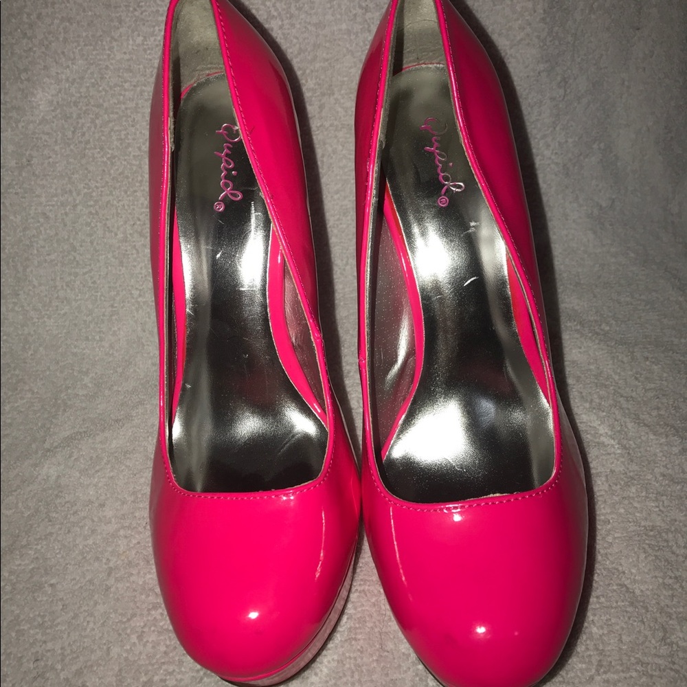 Qupid Hot Pink Heel
