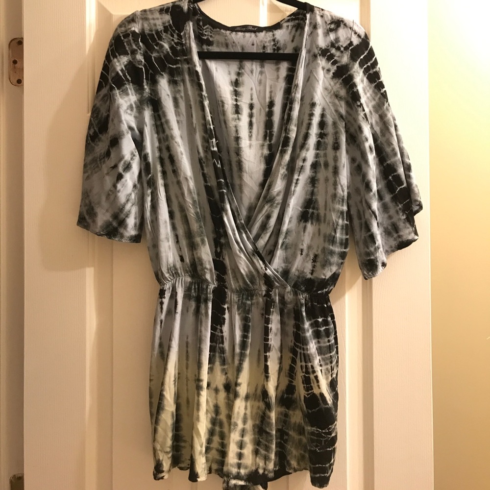 Blue Tie Dye Romper