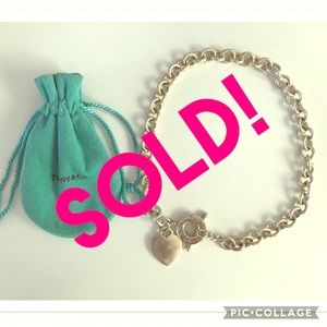 Authentic Tiffany & Co. Heart Toggle Necklace