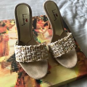 High heeled sandal