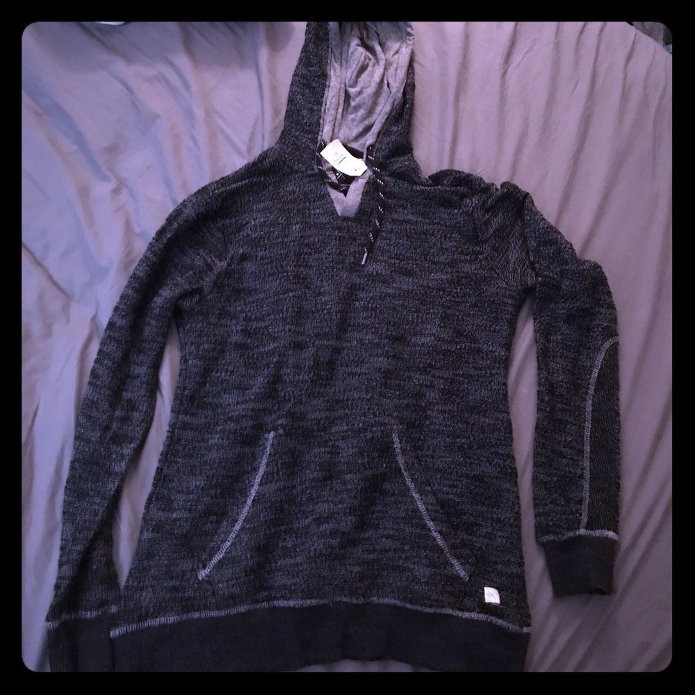 Hooded sweatshirt, size small, black