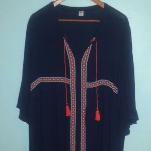 Old Navy Boho Embroidered Tunic Dress