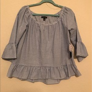 Stripped peasant shirt