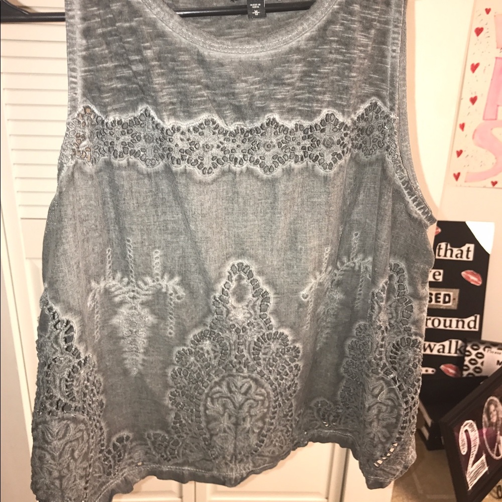 cute express cut out tank top