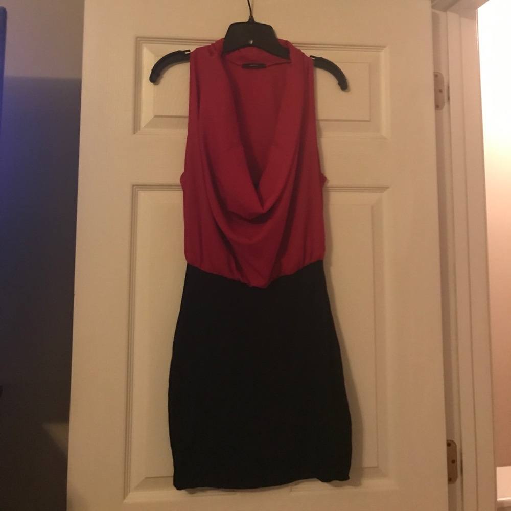 Sexy Pink and Black fitted dress