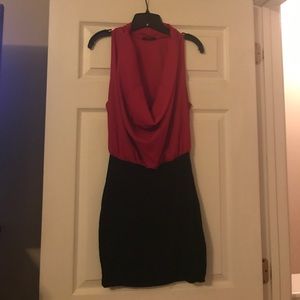 Sexy Pink and Black fitted dress