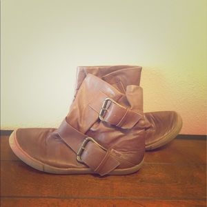 Blowfish booties with buckles