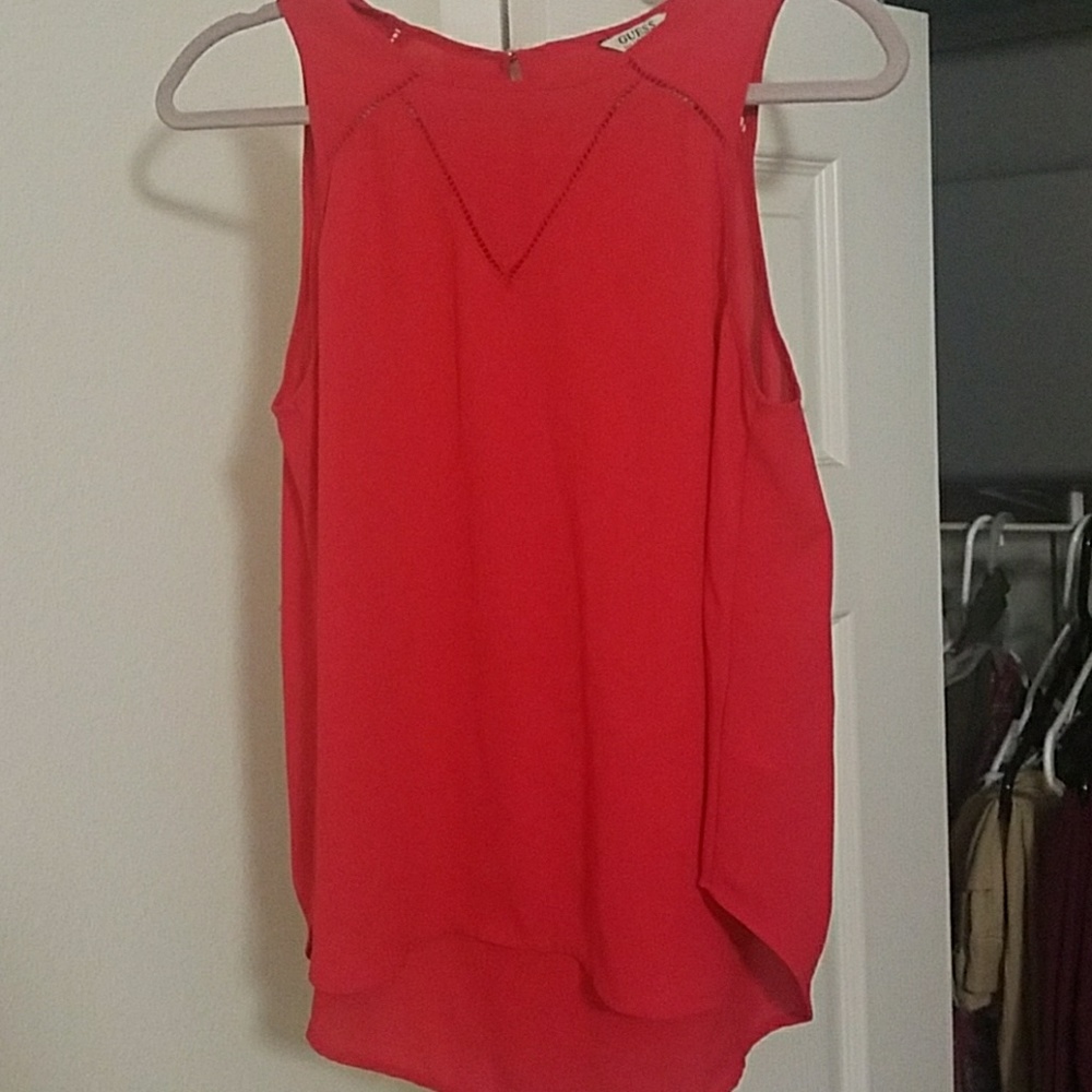 Sleeveless flowy blouse