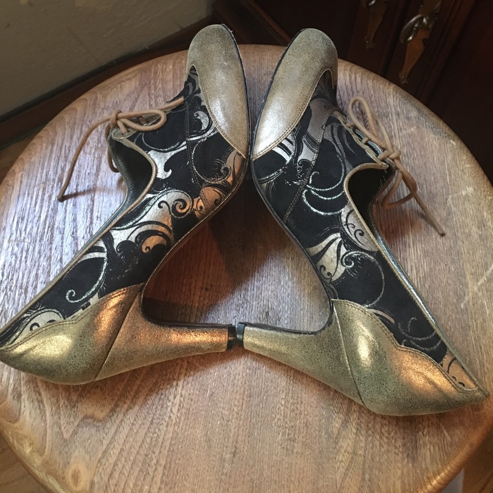 LULU GUINNESS LONDON high heel Oxfords pumps shoes