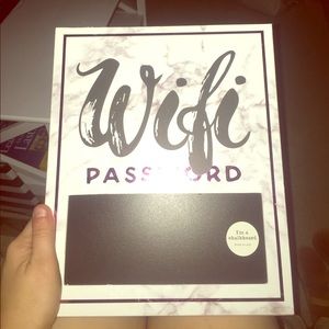 Wifi password sign!