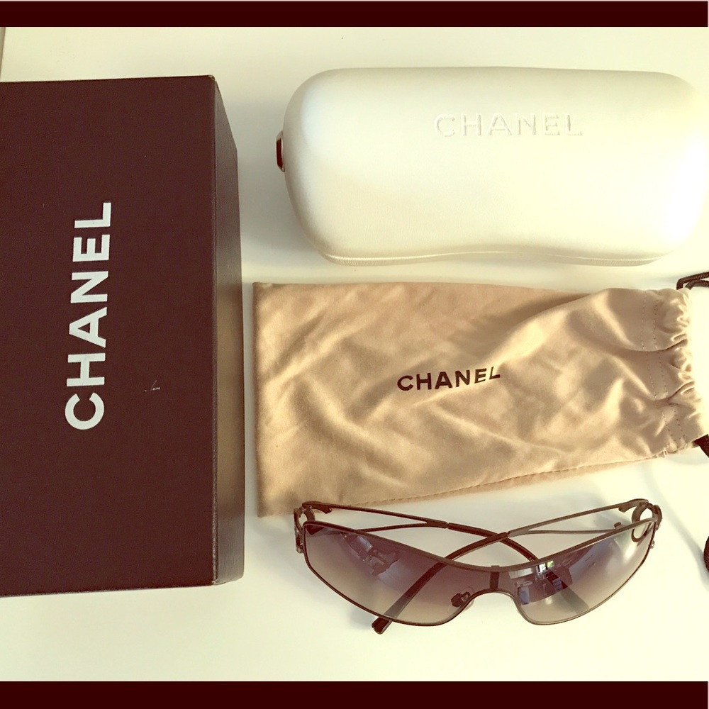 Authentic Chanel Shield Sunglasses