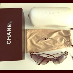 Authentic Chanel Shield Sunglasses
