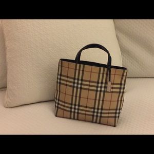BURBERRY LONDON Nova Plaid Check Pattern bag