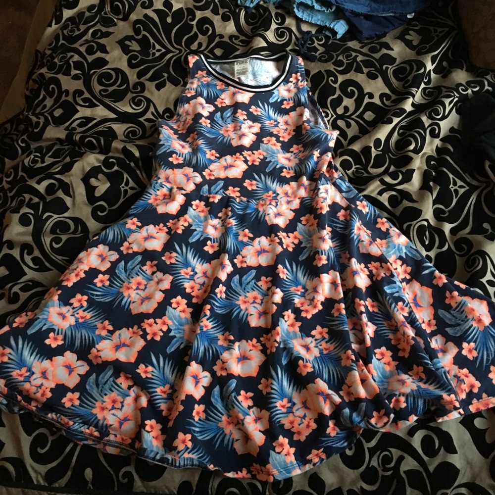 Vs Pink Floral Dress