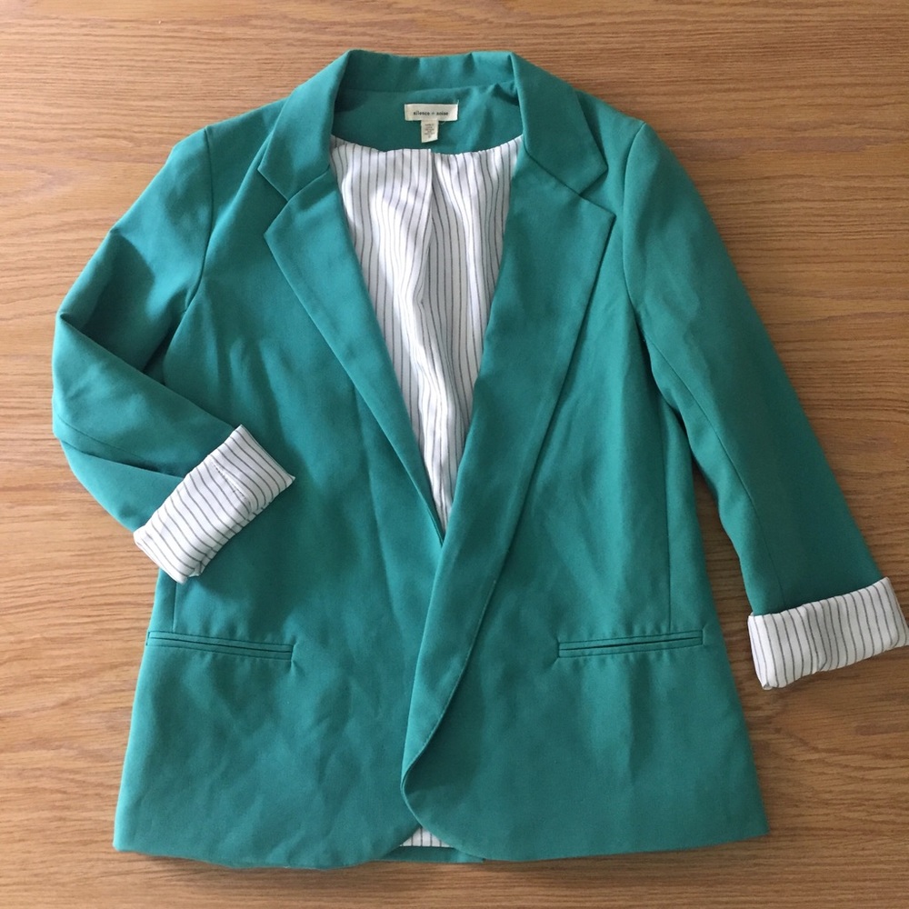 Overside teal blazer