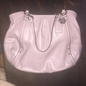 Lavender Coach tote purse