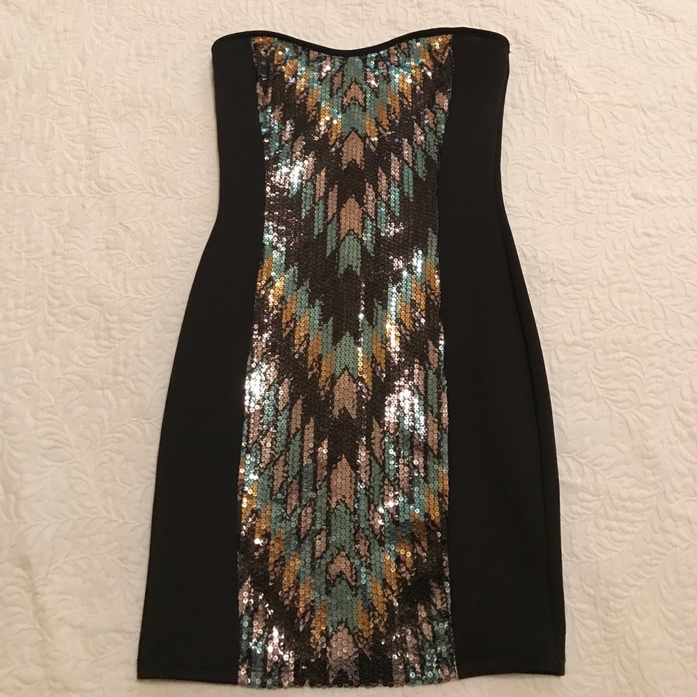 Material Girl sequin body con dress