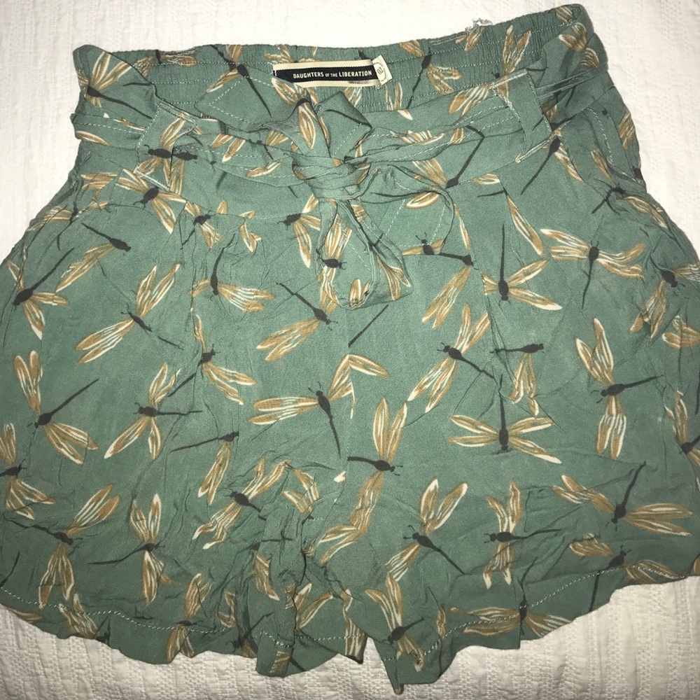 Daughters of the Liberation dragonfly flowy shorts