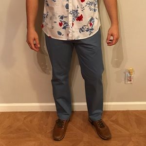 NWT - Calvin Klein men's blue pants. Slim fit.