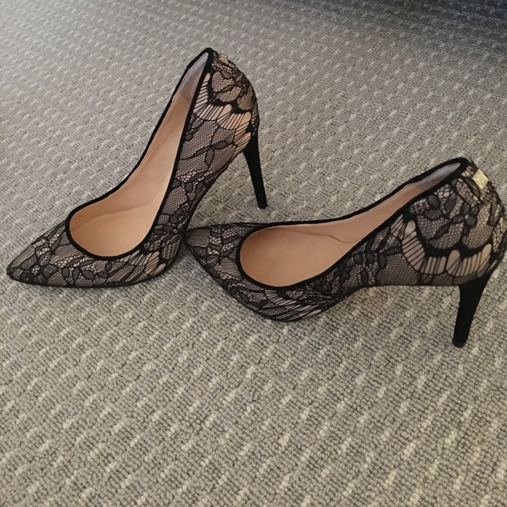 Ivanka Trump Black Lace Heels